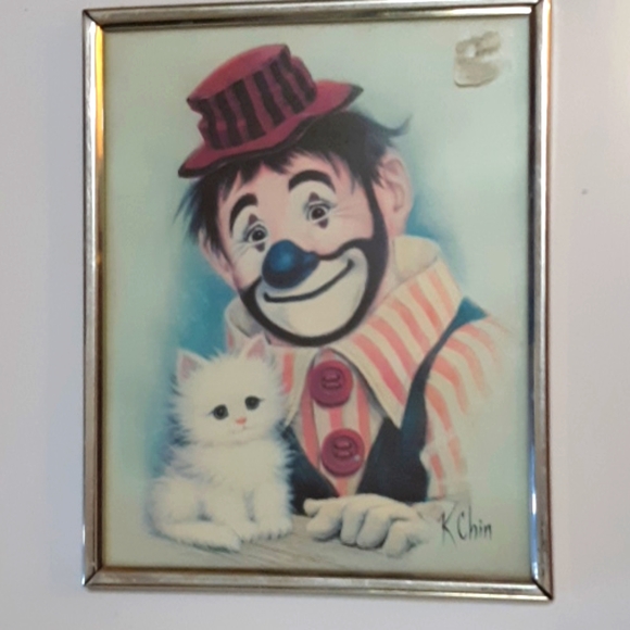 K CHIN HOBO Clown Litho Art 2 - Picture 2 of 4